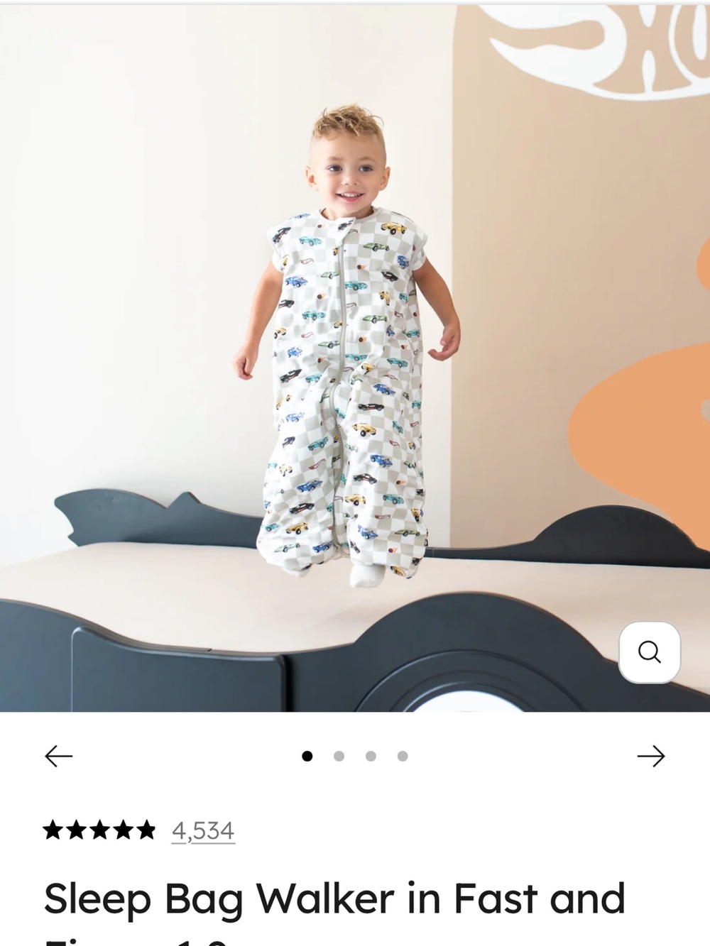 Kyte Baby Hot Wheels Sleep Walker